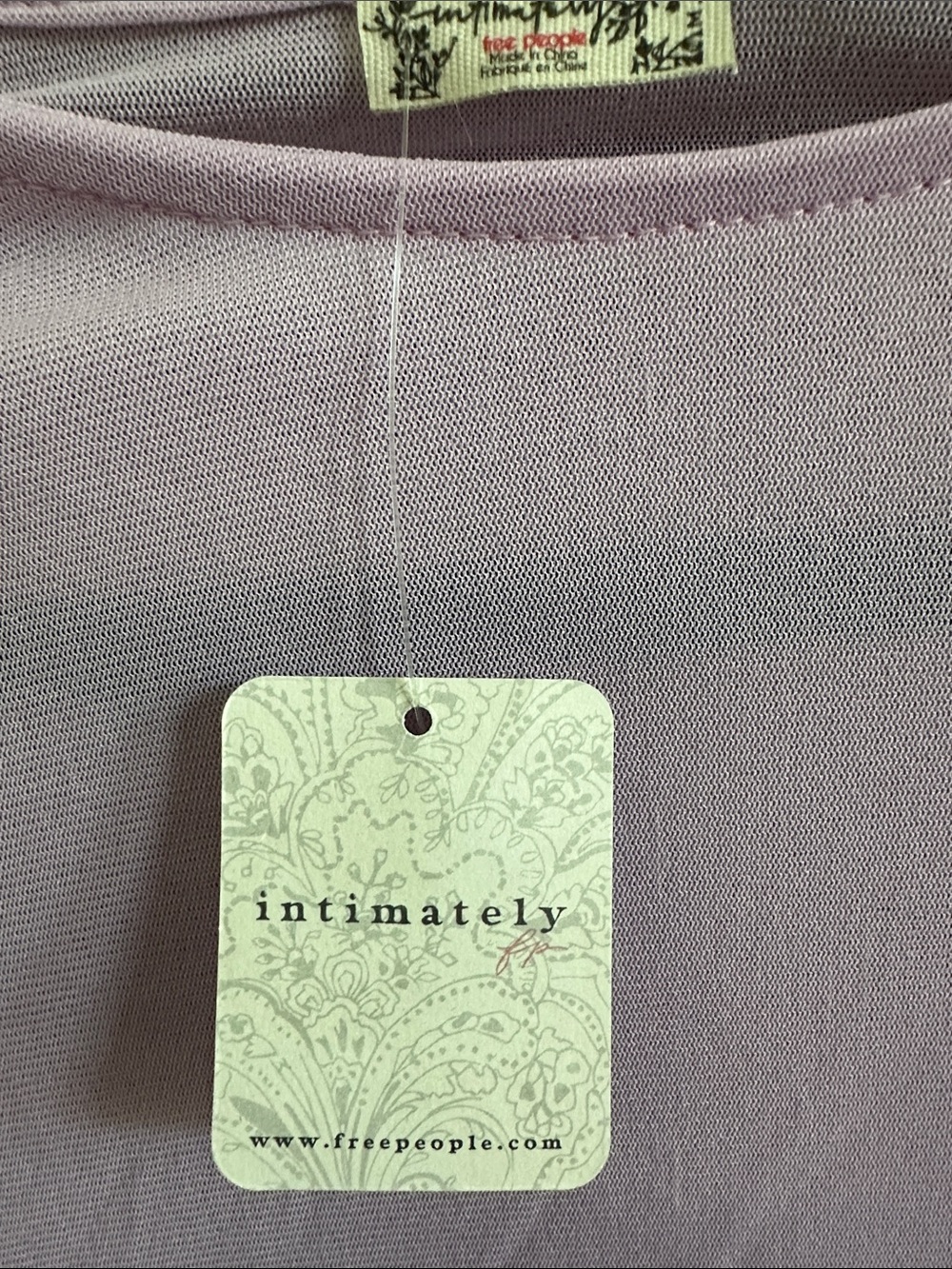 Free People Intimately light lavender bodysuit! NWT size M retails $58 - Picture 3 of 5